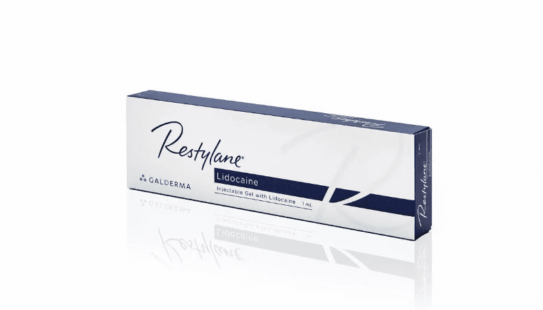 Restylane Lidocaine is used to add volume and fullness to the skin and to correct fine lines and wrinkles between the eyebrows, on the forehead and the lines between the nose and mouth (nasolabial folds). Restylane can also be used for lip enhancement. Contains lidocaine, a powerful anaesthetic, for a more comfortable injection.