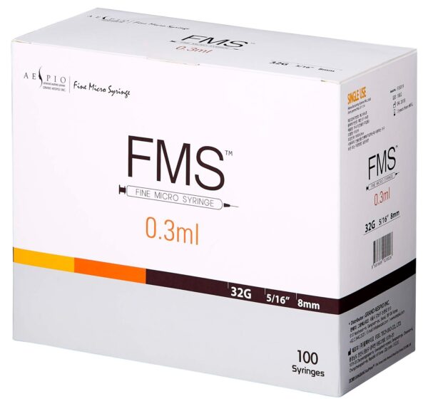 FMS needles - fine micro syringe 0.3ml 32g