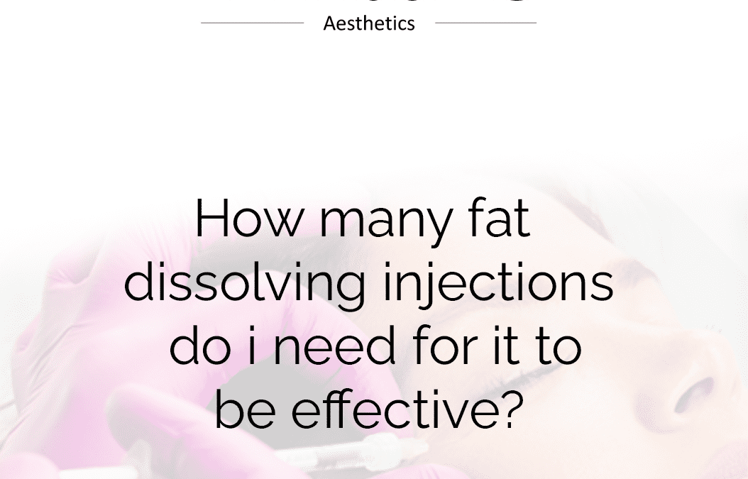 How many fat dissolving injections do i need for it to be effective?