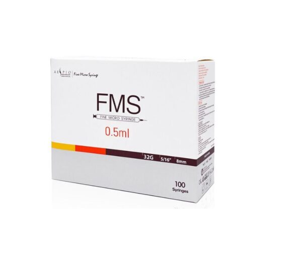 FMS Fine Micro Syringe 0.5ml Box x100