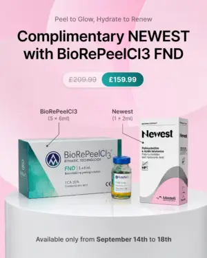 Midmonth Madness: BiorepeelCl3 FND (5 x 6ml) and get Newest Polynucleotide (1 x 2ml) Free